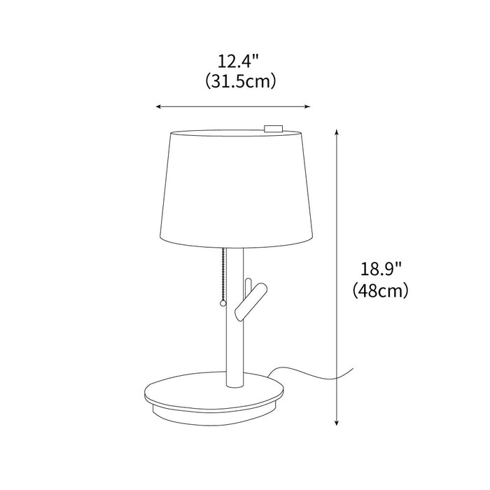 Twig Accent Table Lamp 12.4"