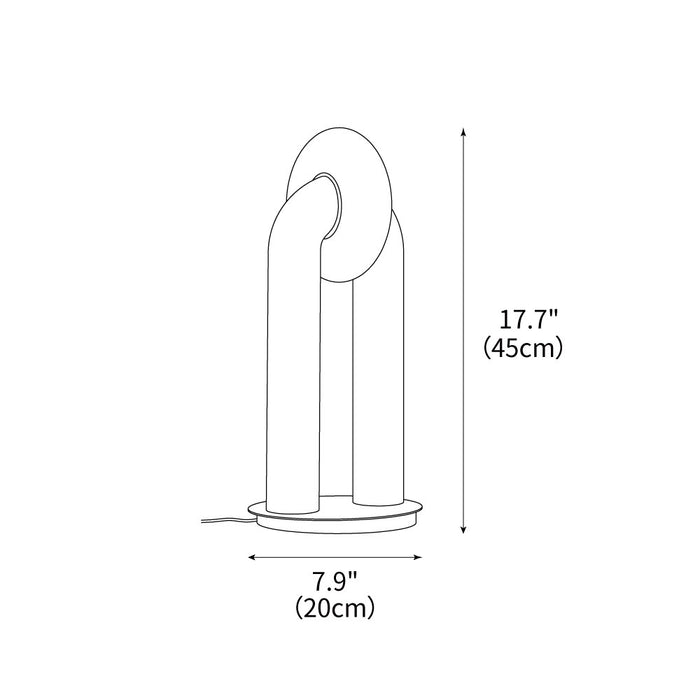 U-Shaped Xuanguang Table Lamp 7.9"