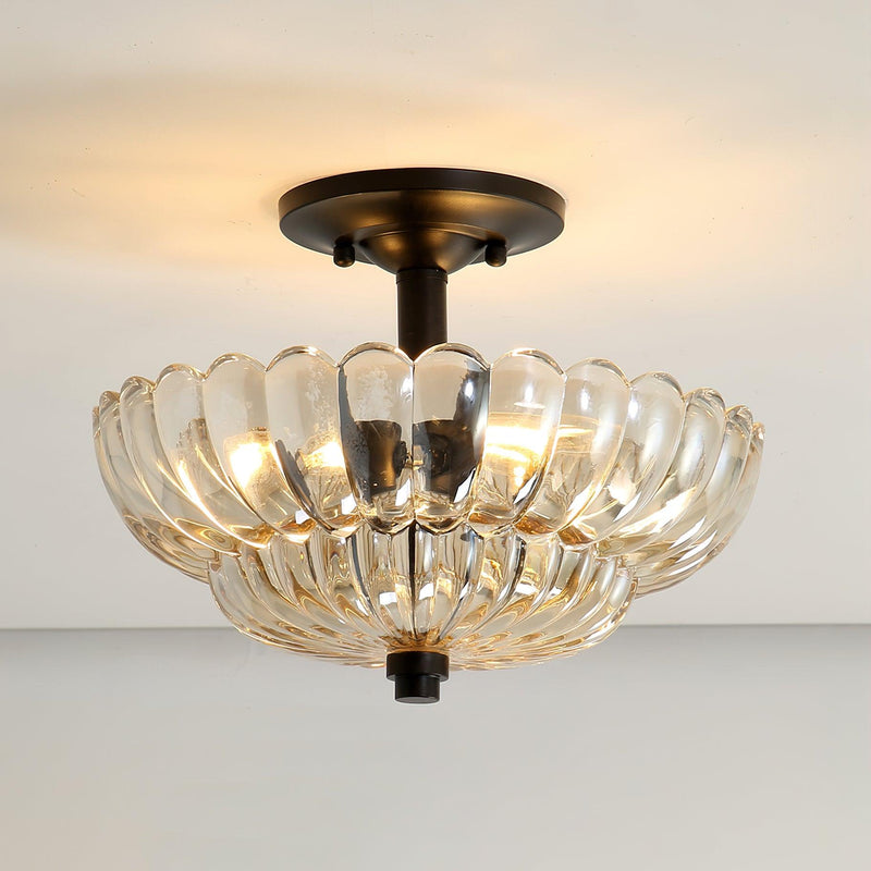 Umbrella Glass Ceiling Light 11.8"
