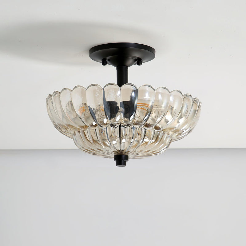 Umbrella Glass Ceiling Light 11.8"