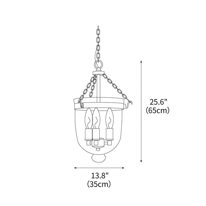 Urn Pendant Light 13.8"