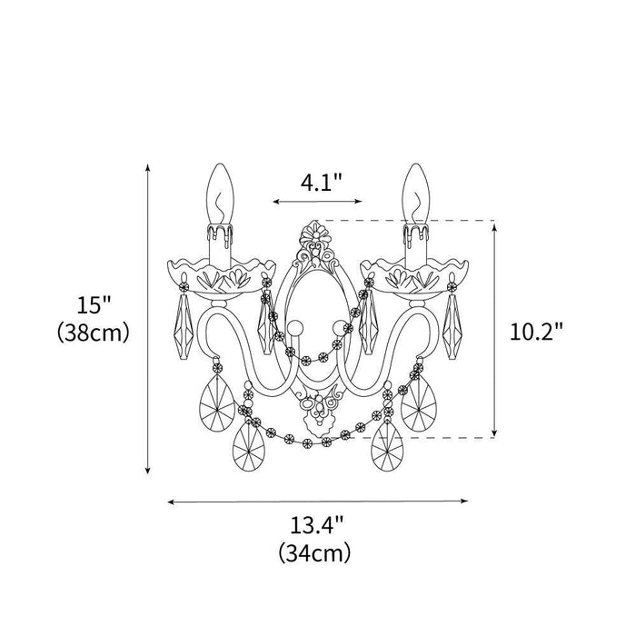 Victoria Crystal Wall Sconce