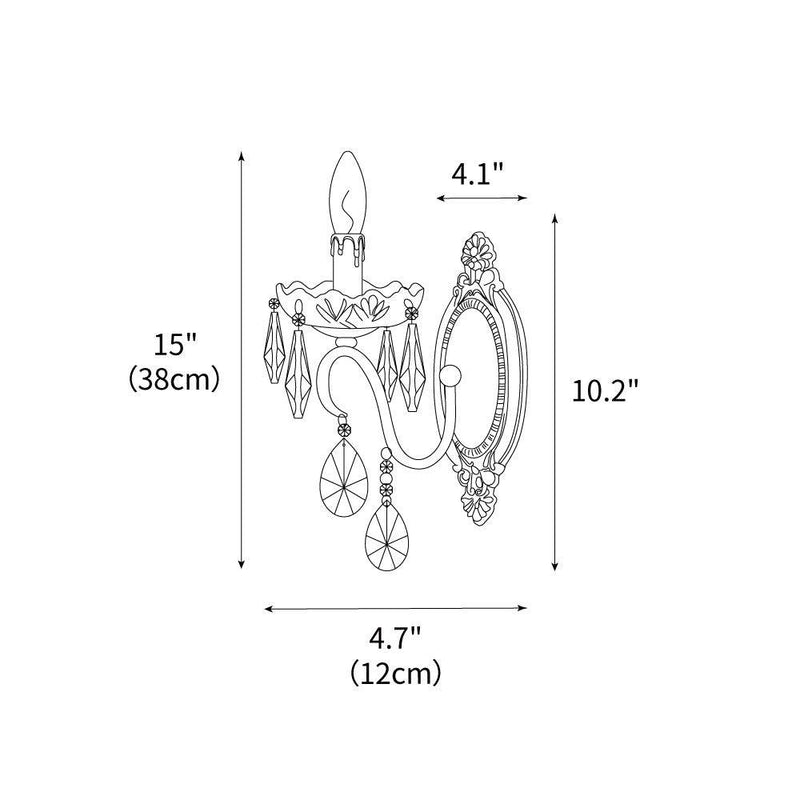 Victoria Crystal Wall Sconce