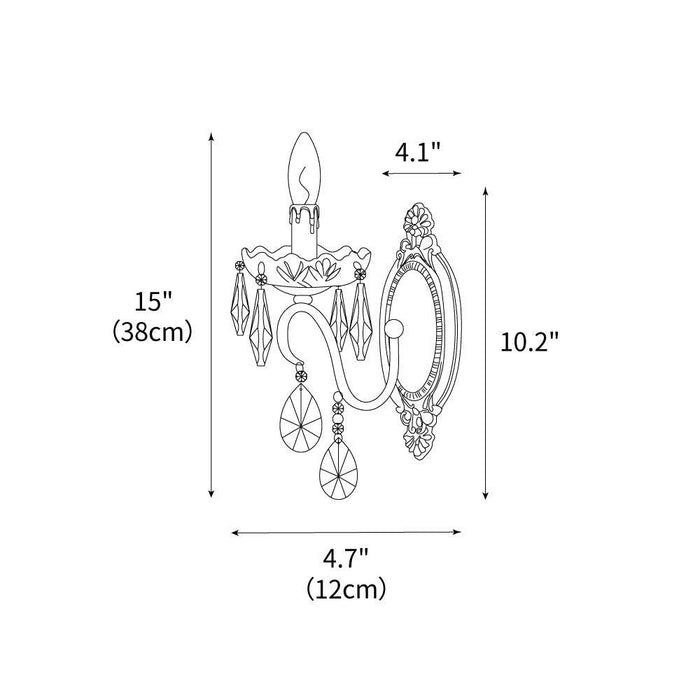 Victoria Crystal Wall Sconce