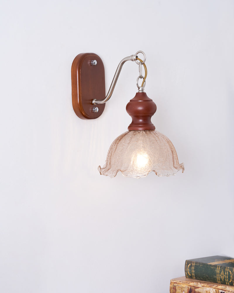 Vintage Flower Wall Lamp