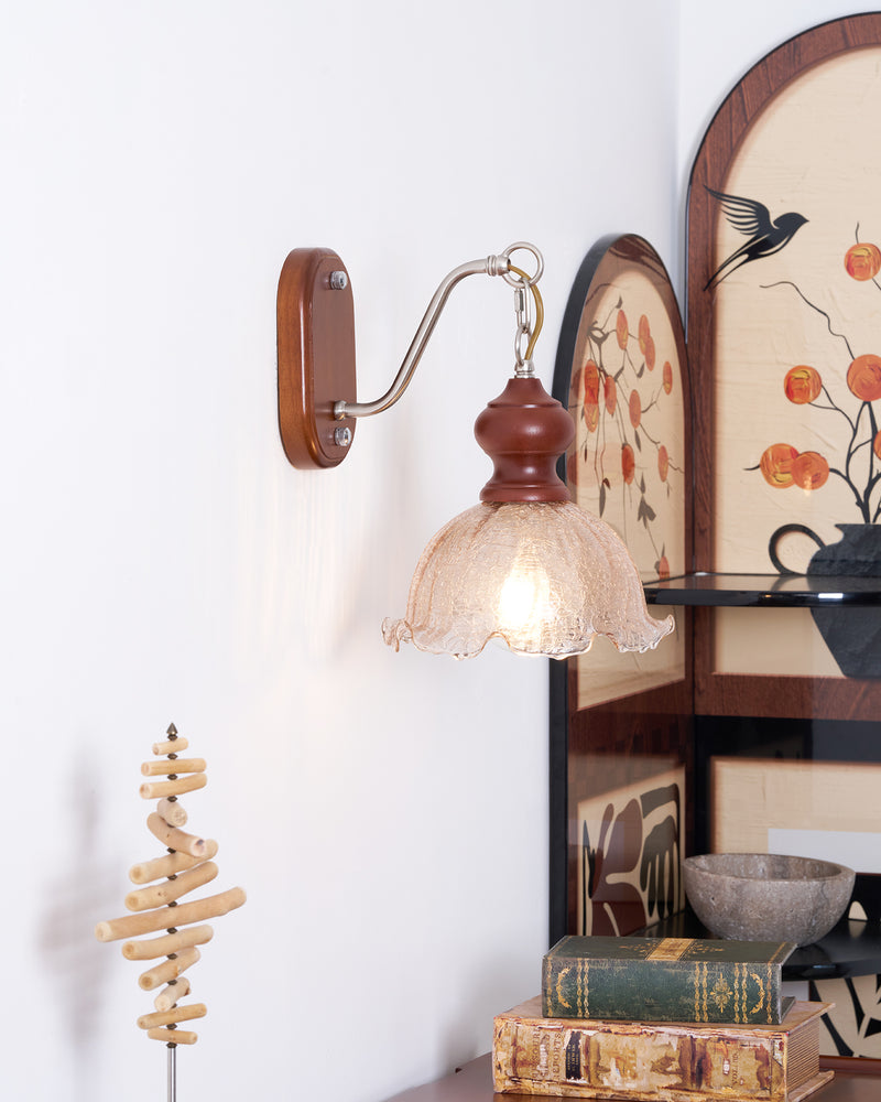 Vintage Flower Wall Lamp
