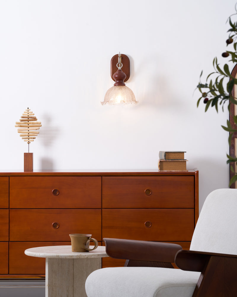 Vintage Flower Wall Lamp