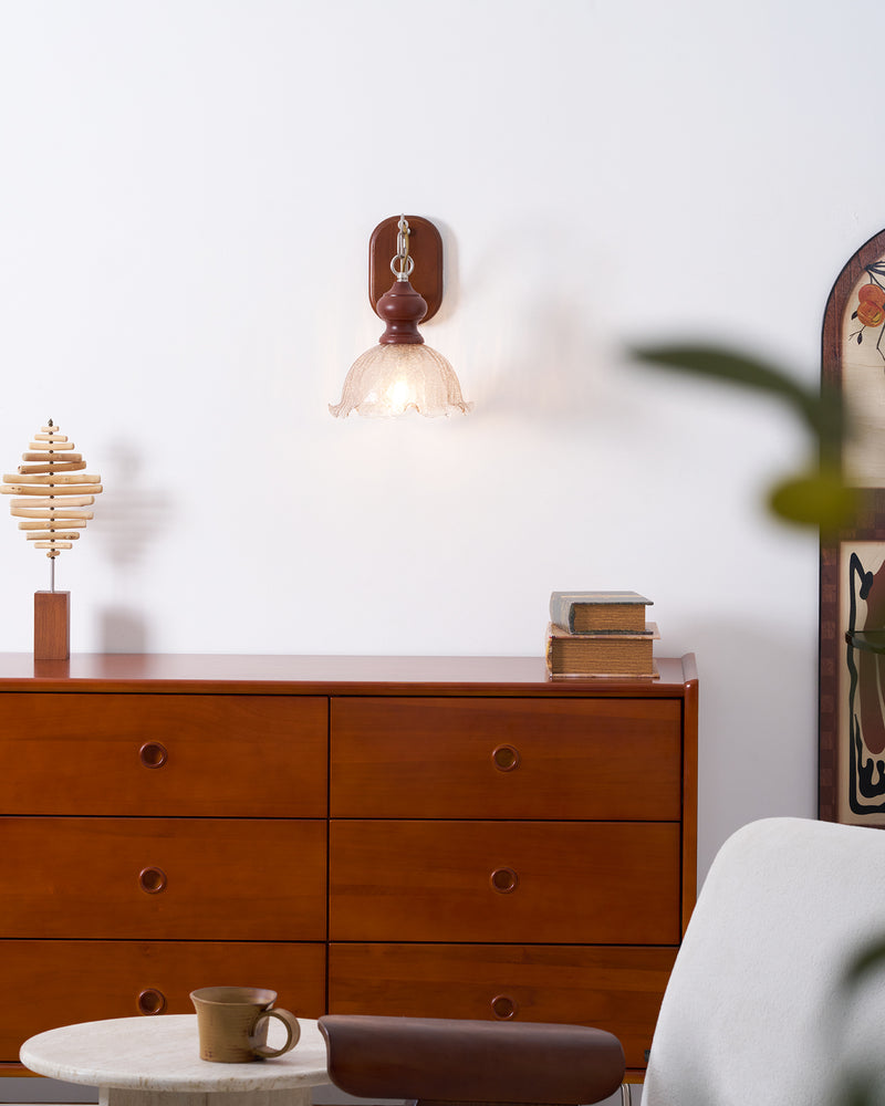 Vintage Flower Wall Lamp