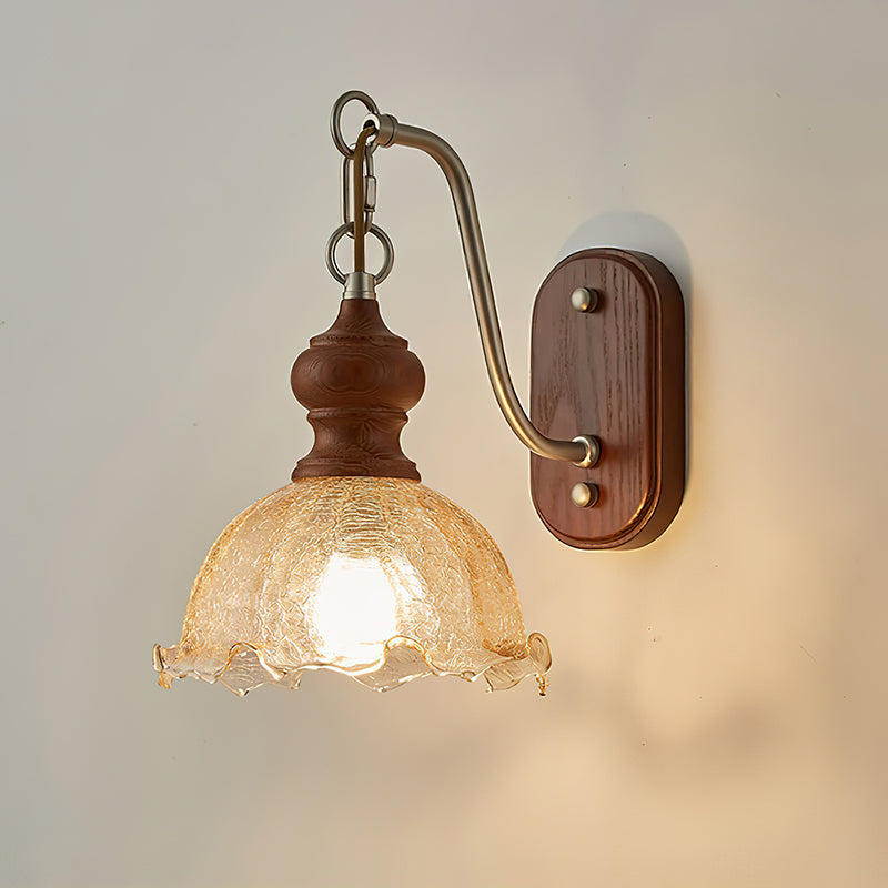 Vintage Flower Wall Lamp