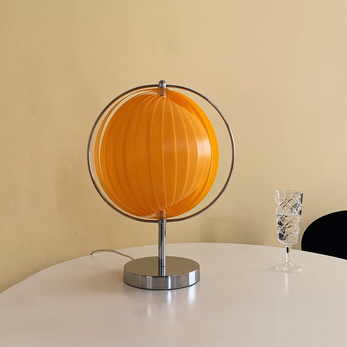 مصباح طاولة عتيق على شكل قمر مقاس 12.2 بوصة