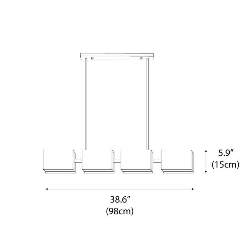 Water Ripple Glass Chandelier