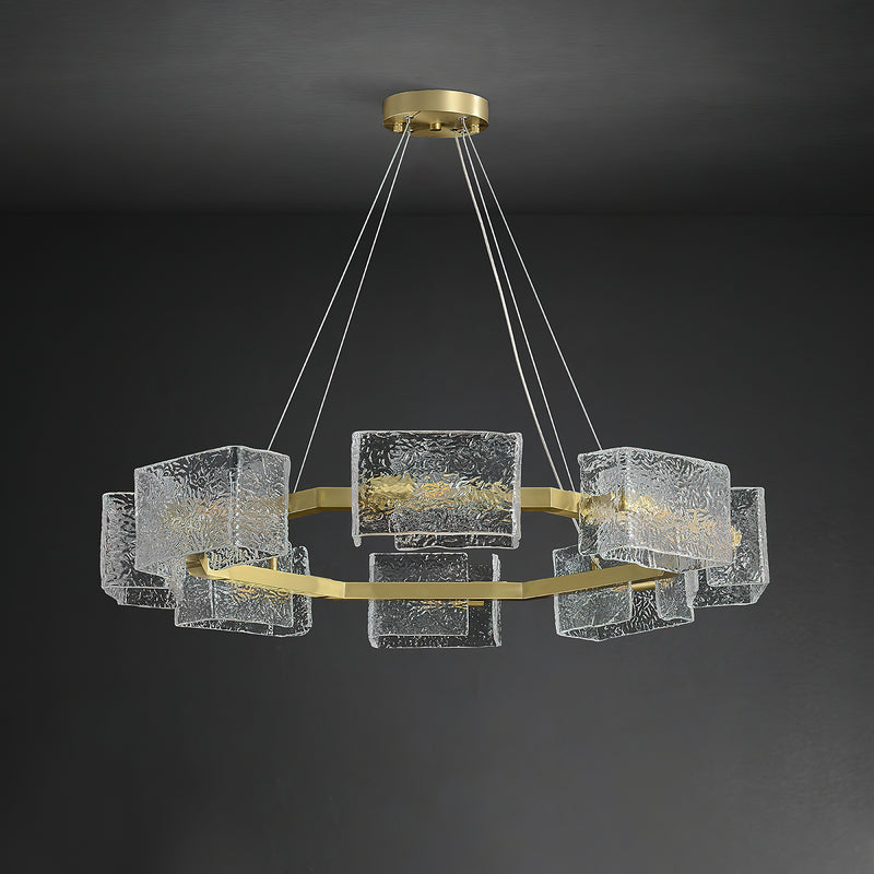 Water Ripple Glass Chandelier