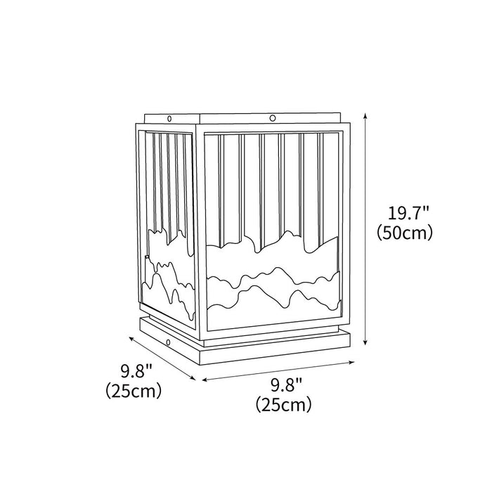 Wave Outdoor Garden Light 9.8"