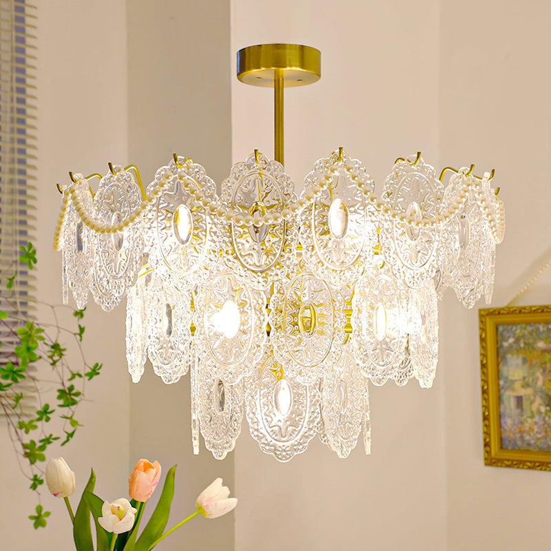 Wave Pearl Chandelier