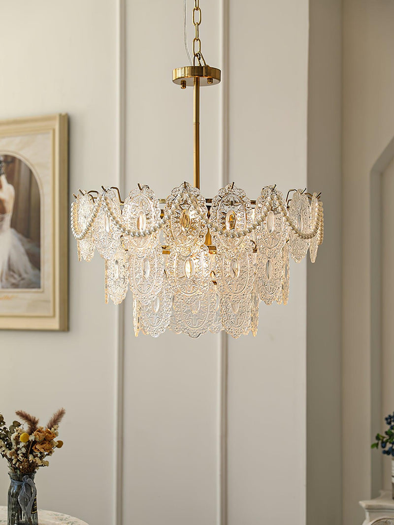 Wave Pearl Chandelier