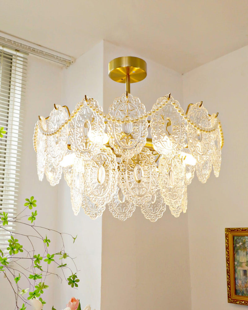 Wave Pearl Chandelier