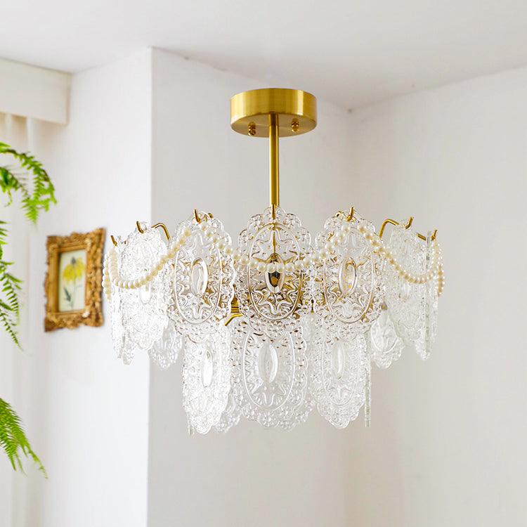 Wave Pearl Chandelier
