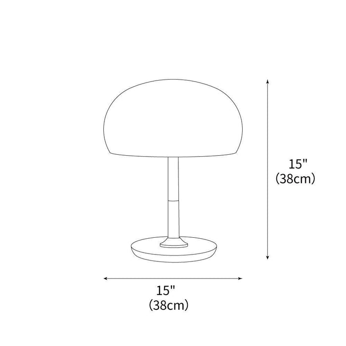 White Mushroom Table Lamp