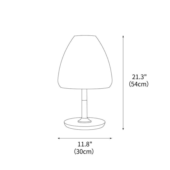 White Mushroom Table Lamp