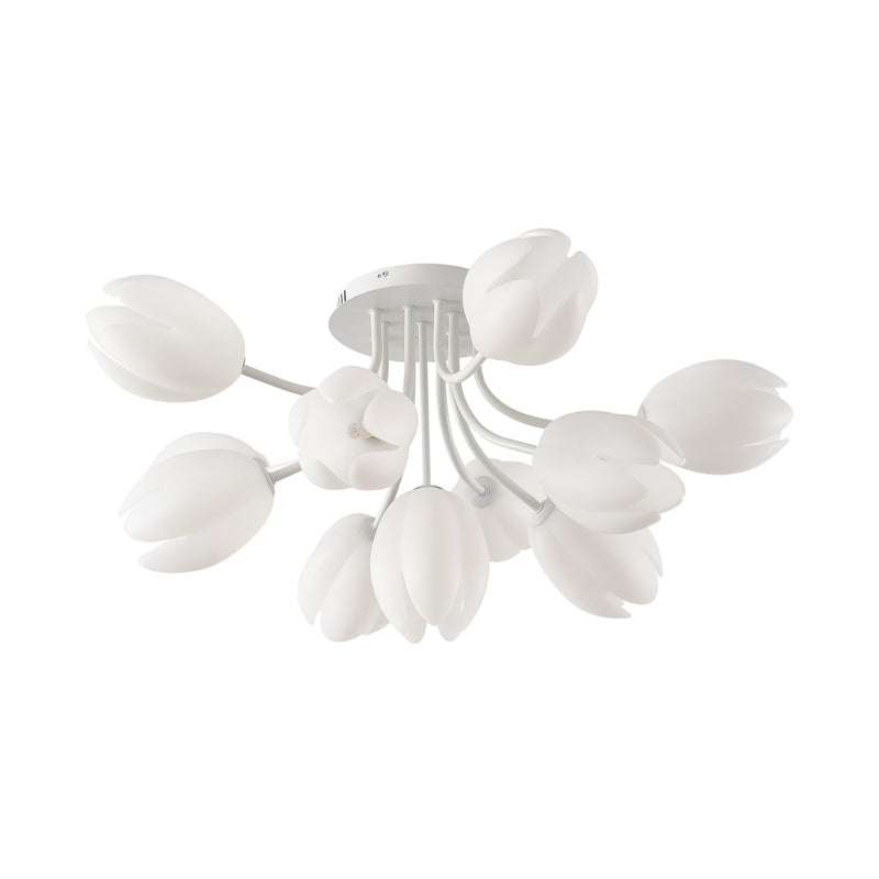 White Tulip Ceiling Light