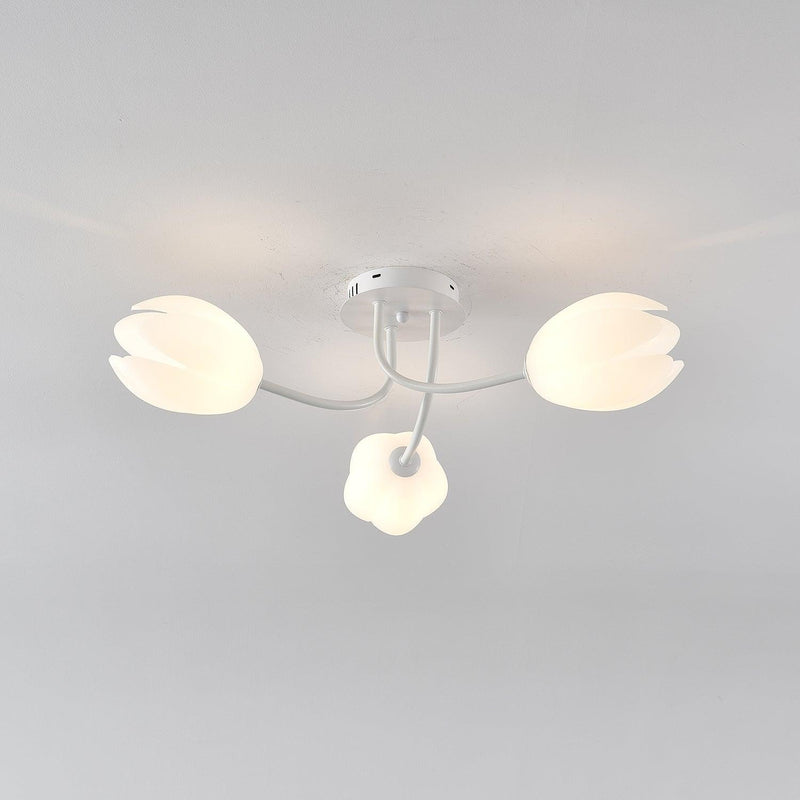 White Tulip Ceiling Light