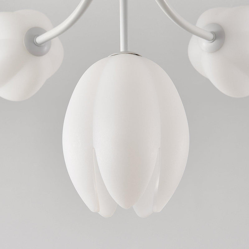 White Tulip Ceiling Light