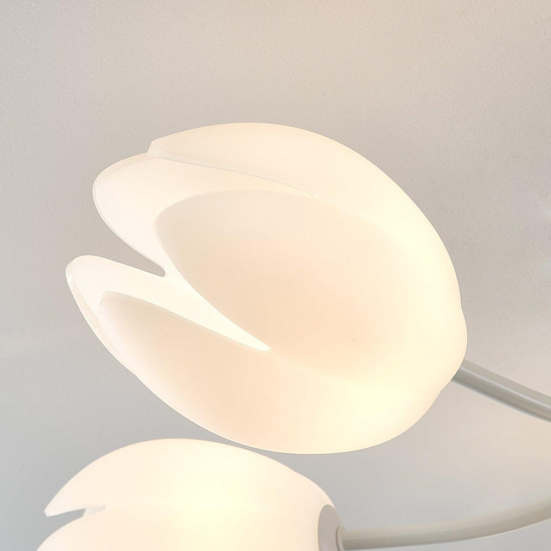White Tulip Ceiling Light