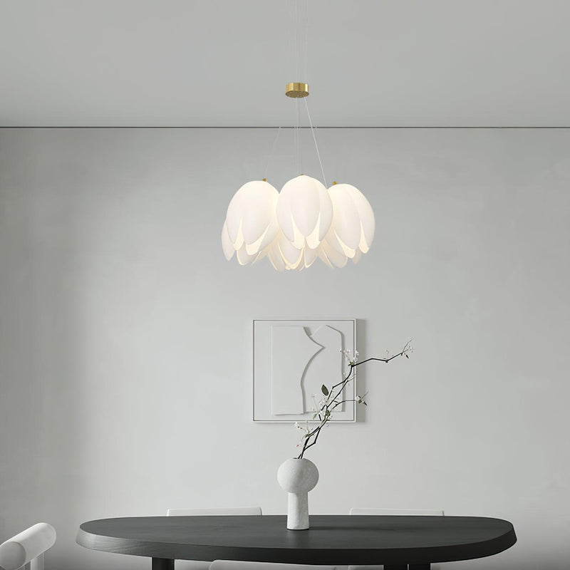 White Tulip Chandelier