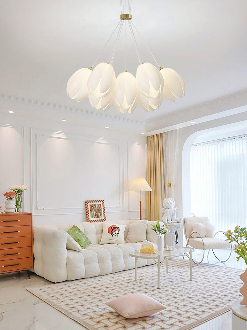 White Tulip Chandelier