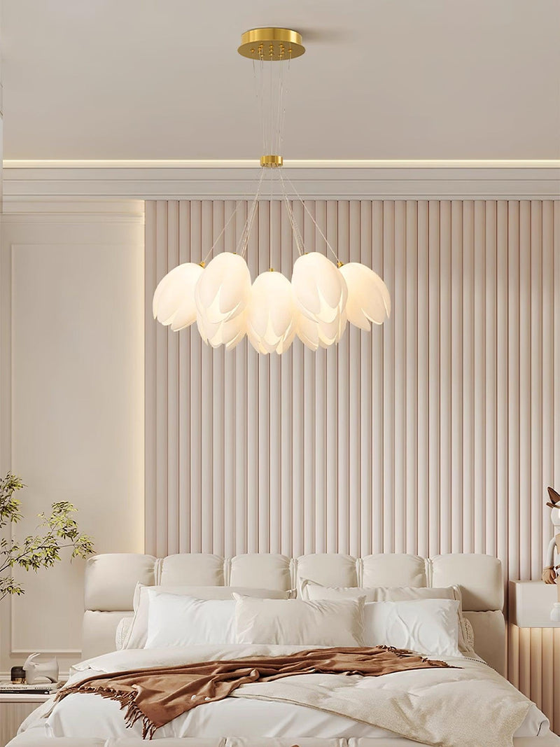 White Tulip Chandelier