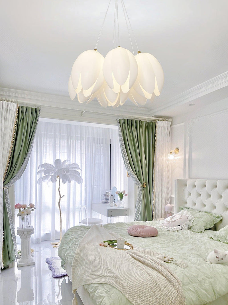 White Tulip Chandelier
