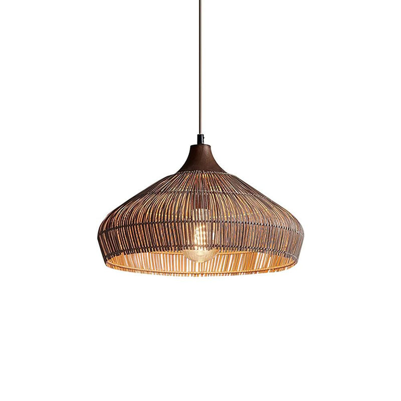 Wicker Rattan Pendant Light