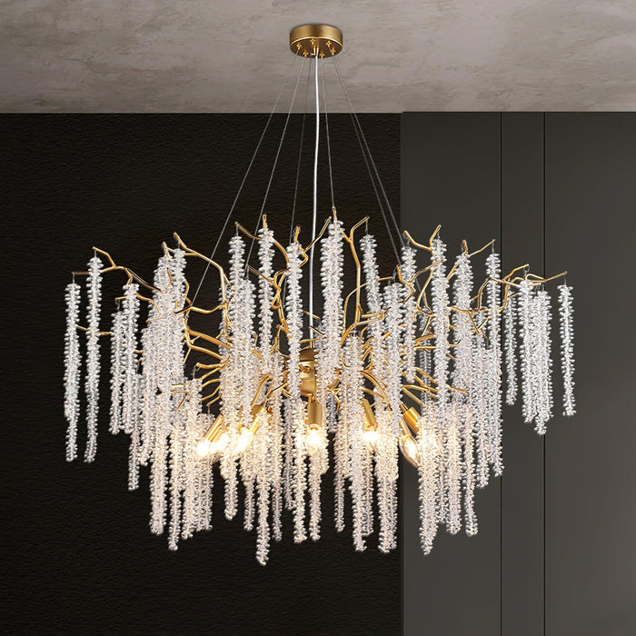 Wisteria Flower Crystal Chandelier