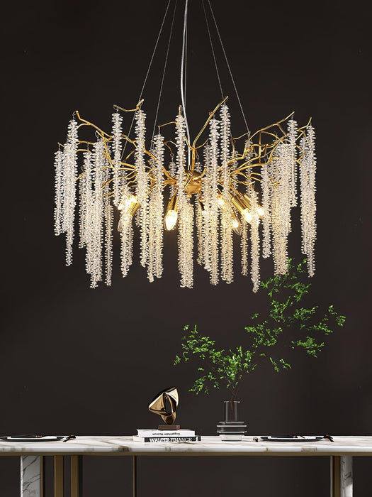 Wisteria Flower Crystal Chandelier