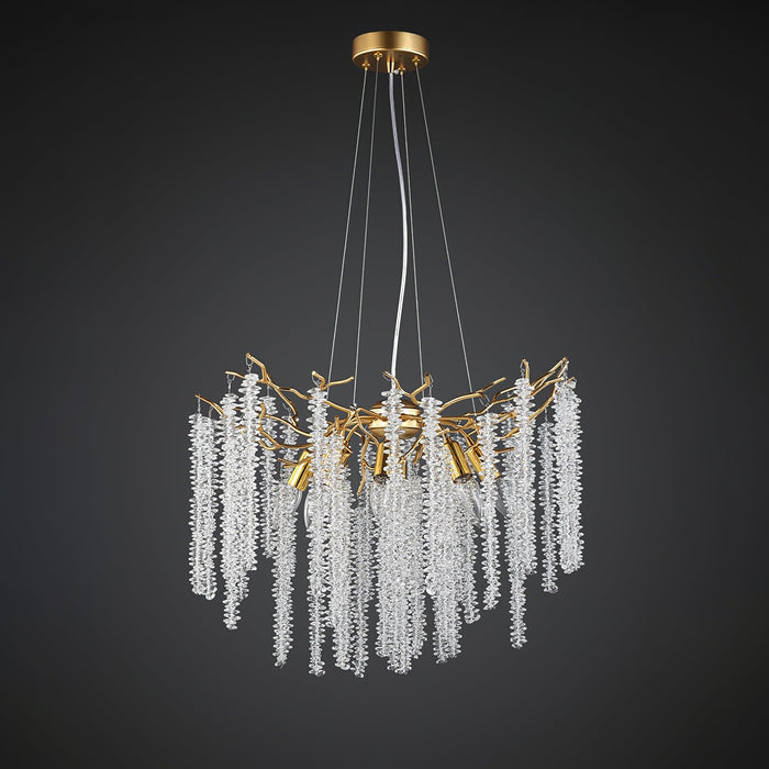 Wisteria Flower Crystal Chandelier