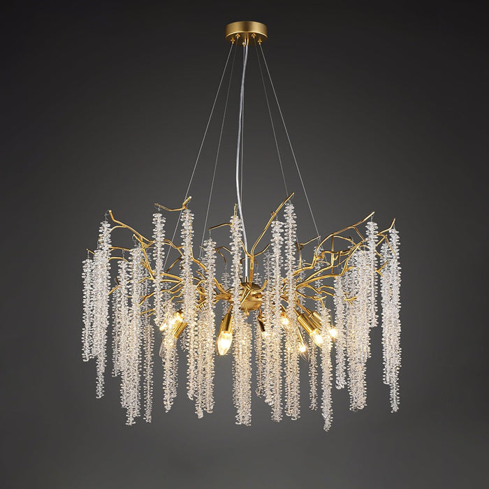 Wisteria Flower Crystal Chandelier