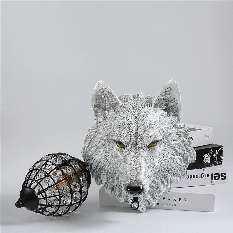 Wolf Head Wall Lamp 10.6