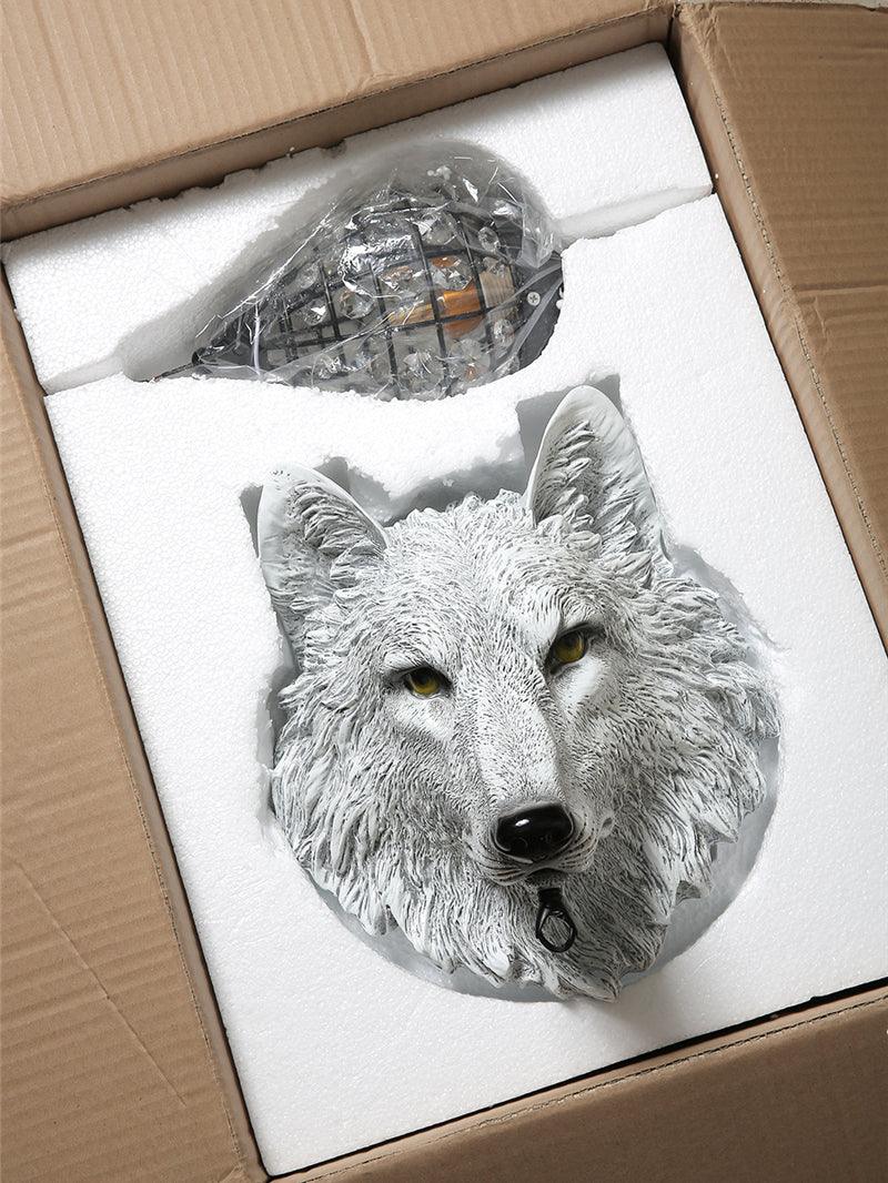 Wolf Head Wall Lamp 10.6
