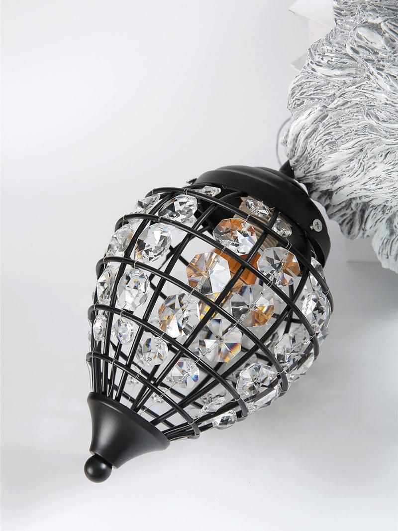 Wolf Head Wall Lamp 10.6"