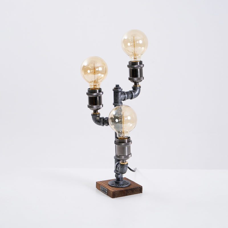 Wood Edison Table Lamp