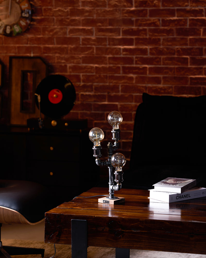 Wood Edison Table Lamp