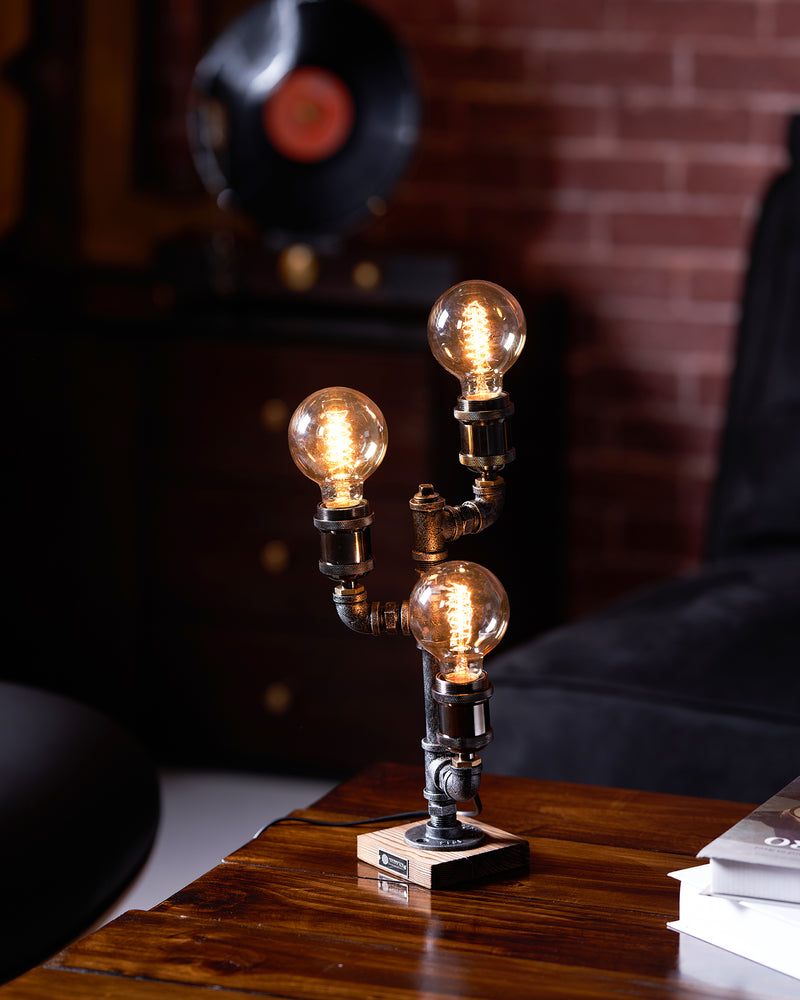 Wood Edison Table Lamp