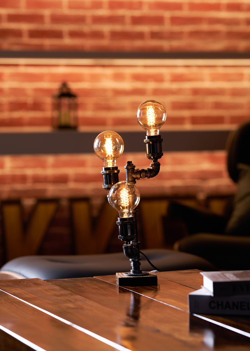 Wood Edison Table Lamp