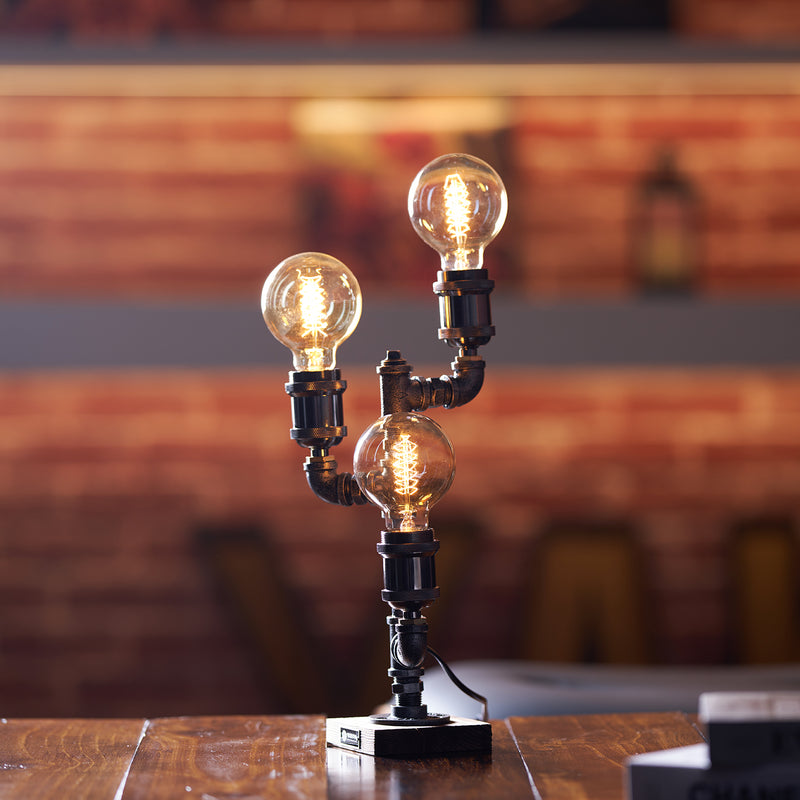 Wood Edison Table Lamp
