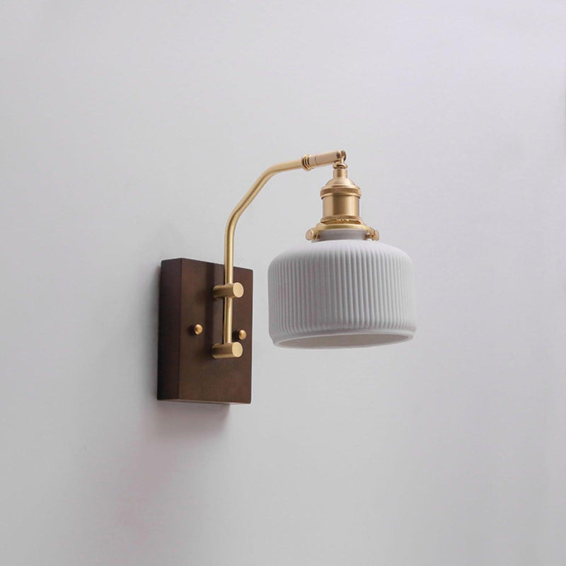 Wood Ceramic Century Sconce