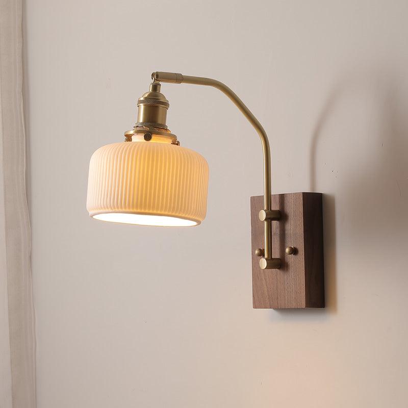 Wood Ceramic Century Sconce