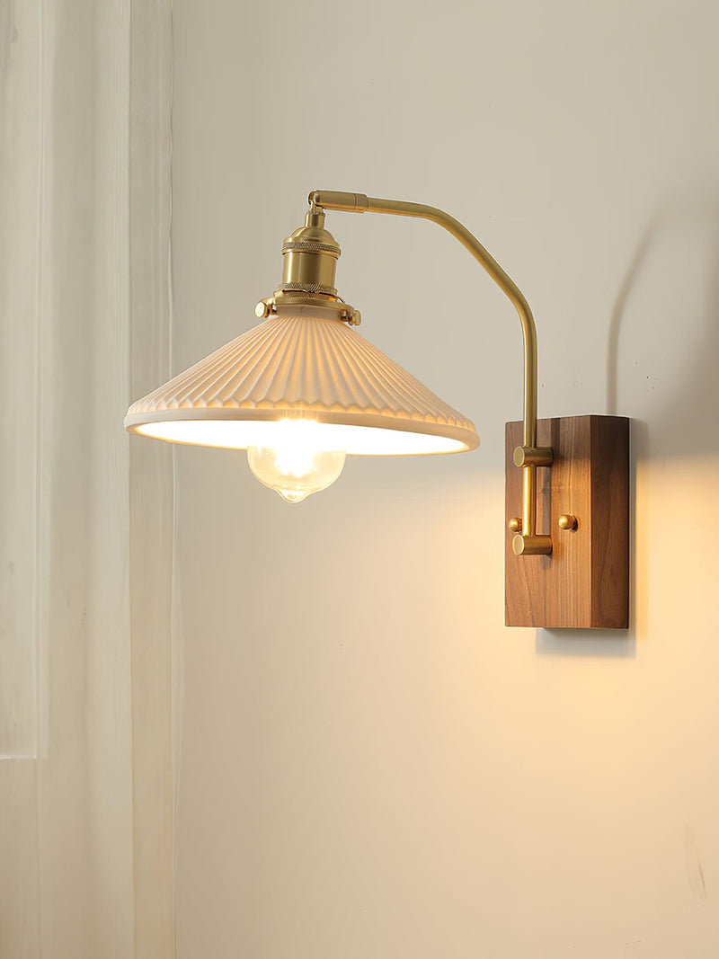 Wood Ceramic Century Sconce