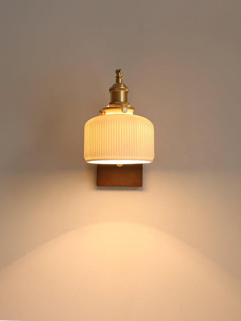 Wood Ceramic Century Sconce