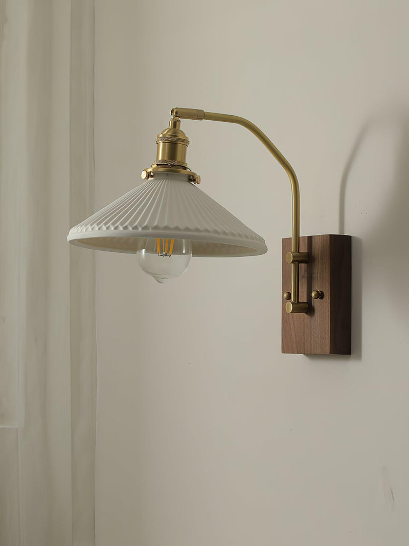 Wood Ceramic Century Sconce