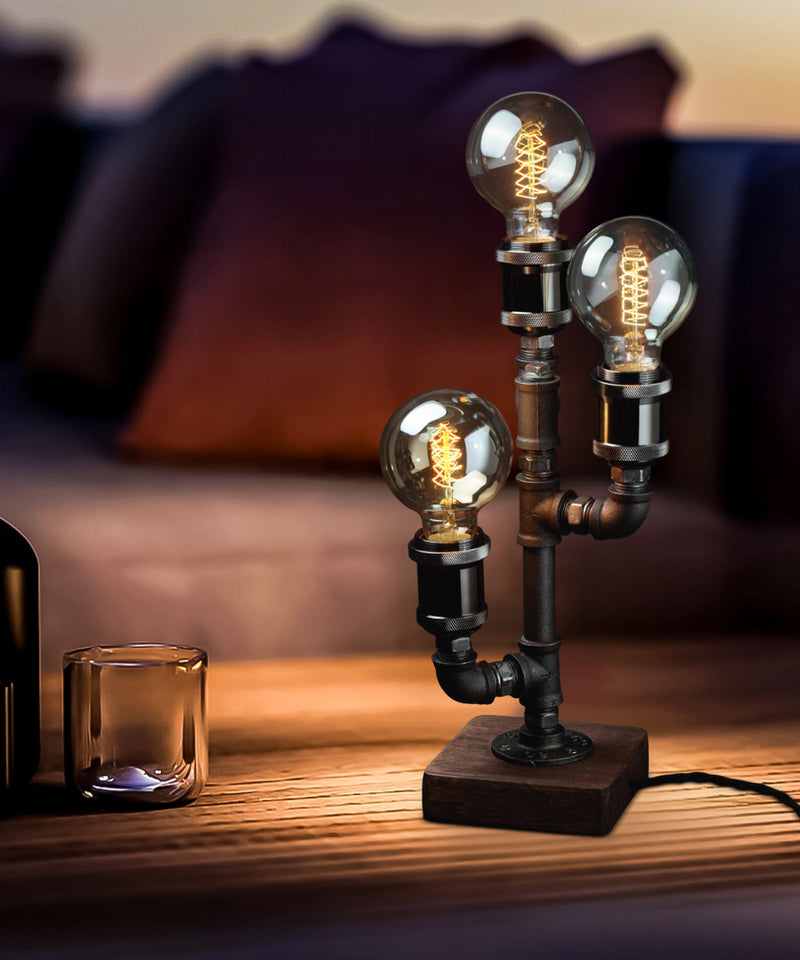 Wood Edison Table Lamp